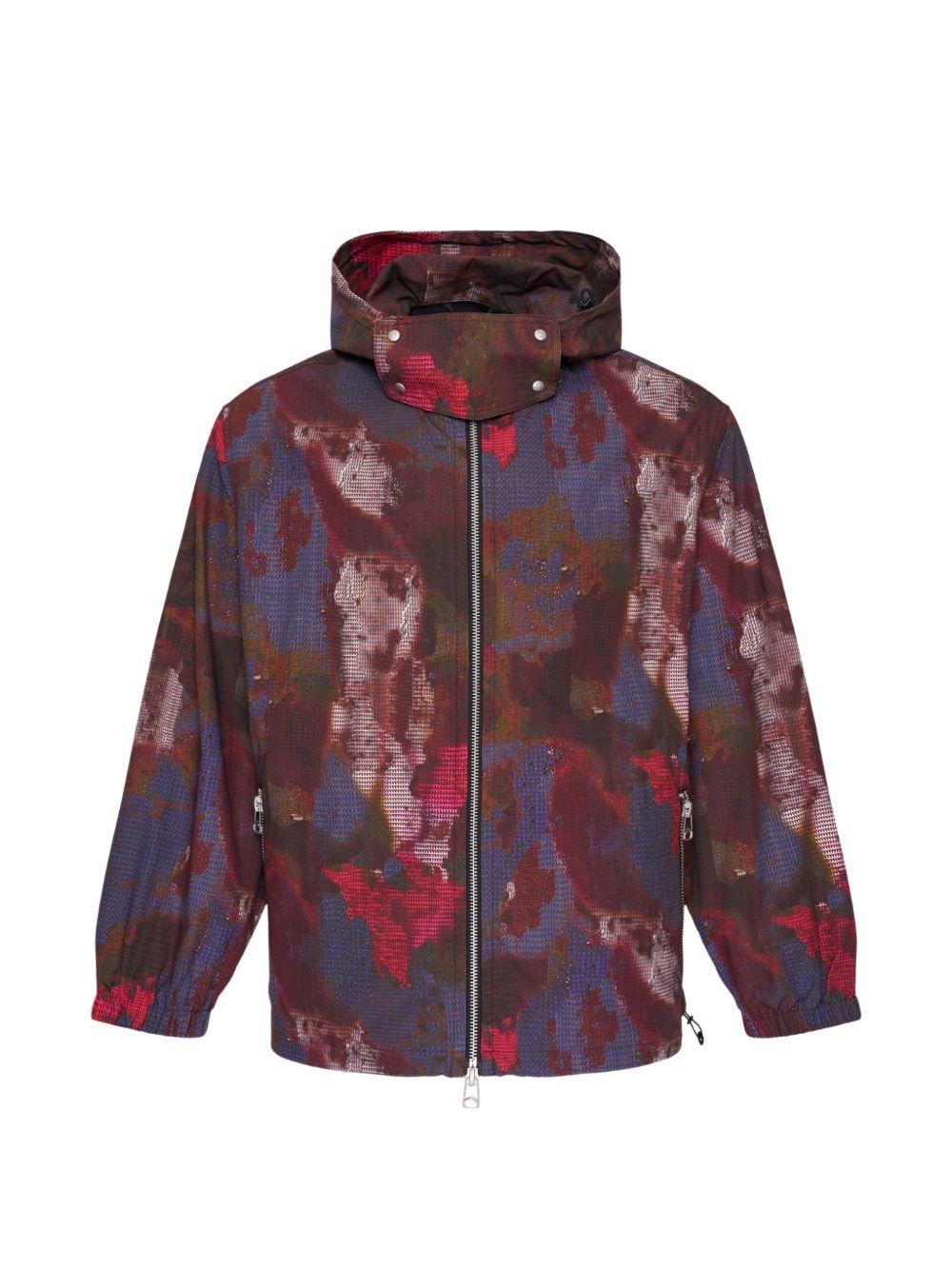 Giaca con cappuccio con stampa multicolore Oamc peacemaker - uomo 