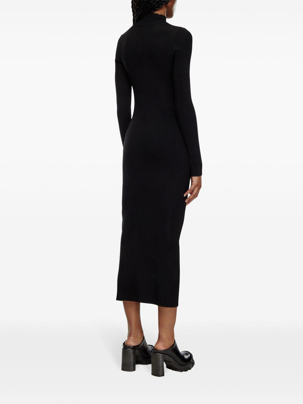 Abito a maniche lunghe con logo m-onervax in nero Diesel - donna 