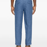 Pantaloni con pieghe in blu Briglia 1949 - uomo 