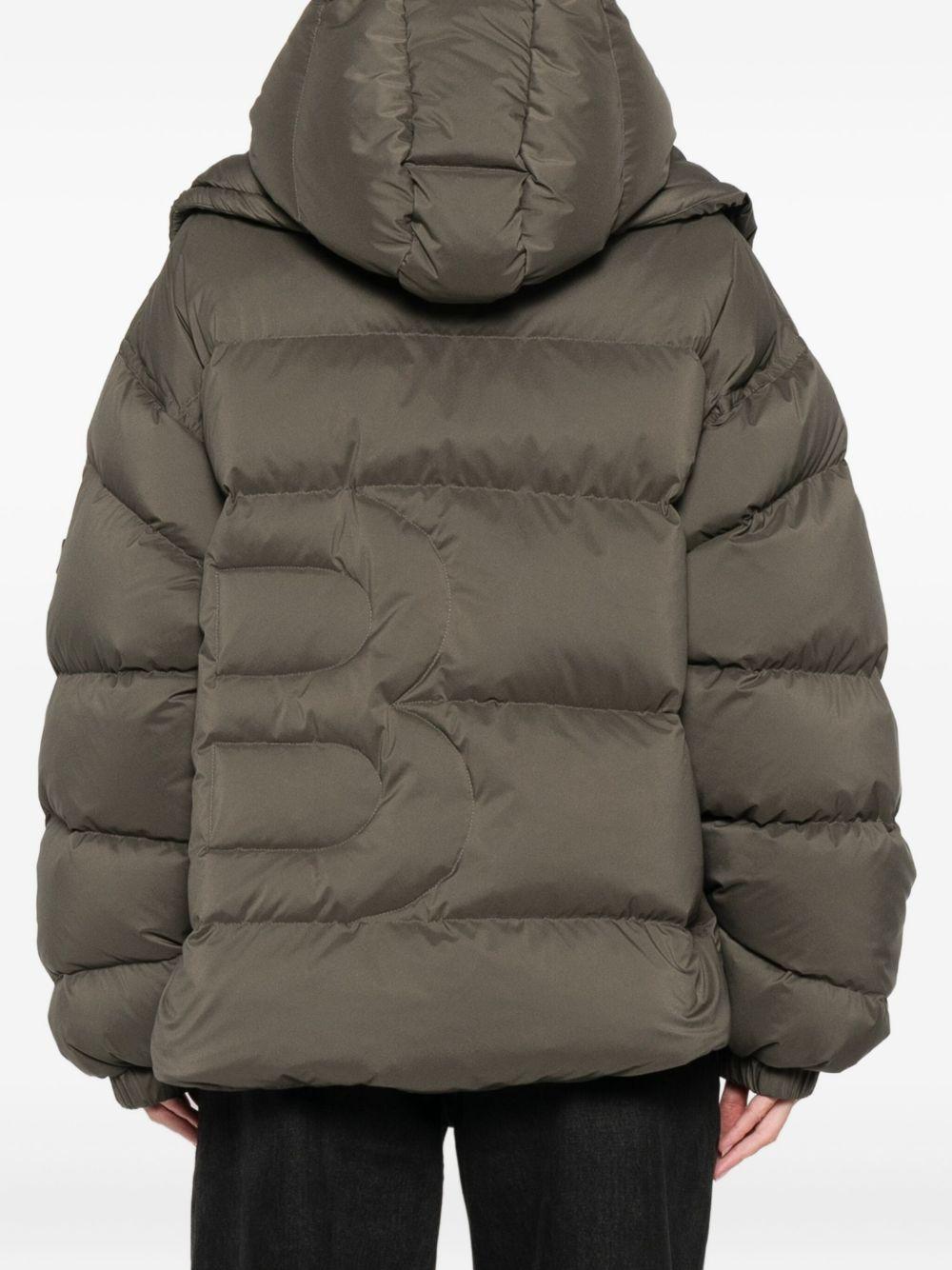 Giacca imbottita con chiusura a zip in verde Bacon - donna 