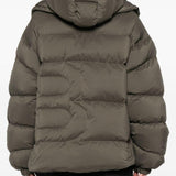 Giacca imbottita con chiusura a zip in verde Bacon - donna 