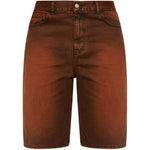 Shorts con ricamo in marrone Carne bollente - uomo 