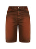 Shorts con ricamo in marrone Carne bollente - uomo