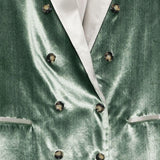 Blazer doppiopetto in verde Alberta Ferretti - donna 