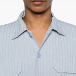 Camicia con taschino in blu Gongdid design - uomo 