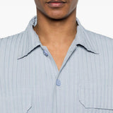 Camicia con taschino in blu Gongdid design - uomo 