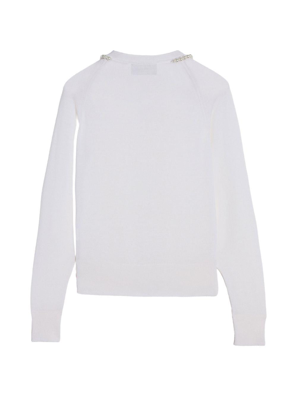 Cardigan con decorazione in bianco Simone Rocha - donna 