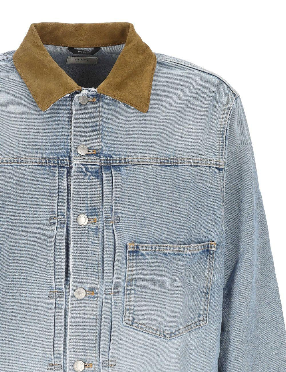 Giacca con colletto a coste blu Haikure - uomo 