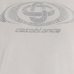 T-shirt con logo in bianco Casablanca - donna 