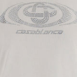 T-shirt con logo in bianco Casablanca - donna 