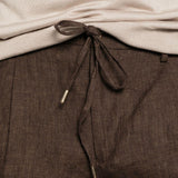 Pantaloncini chino con coulisse in marrone Briglia 1949 - uomo 