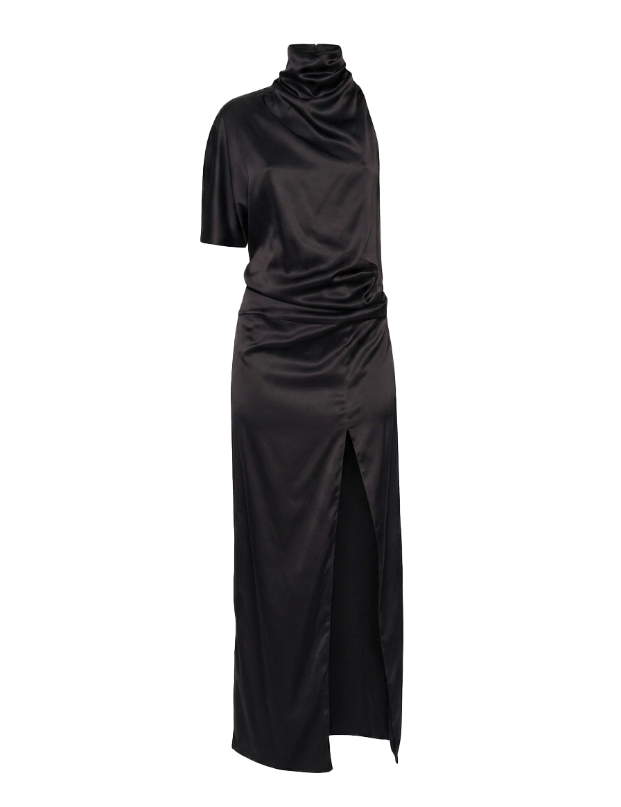 Abito midi in seta in nero Batakovic - donna 