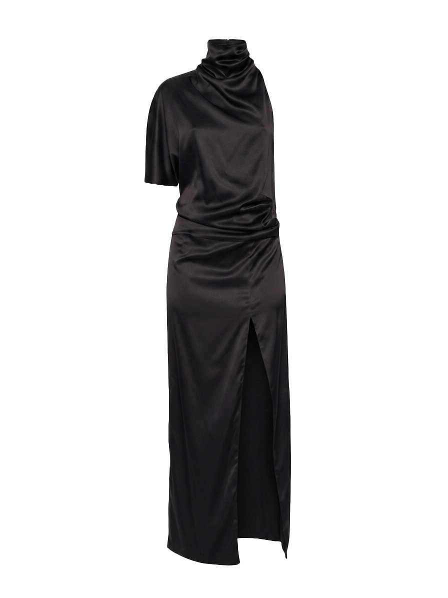 Abito midi in seta in nero Batakovic - donna 