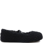 Ballerine in shearling in nero Moon boot  - donna 