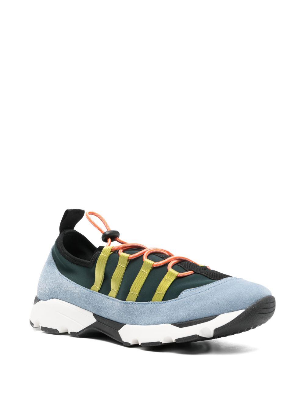 Sneakers running con lacci in lycra multicolore Marni - uomo 