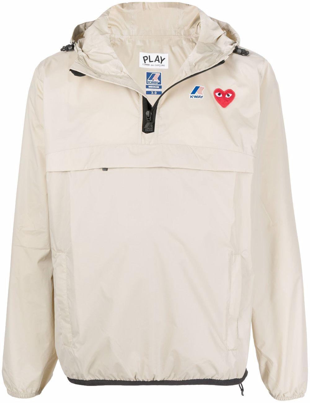 Giacca con cappuccio x K-Way in beige - unisex 