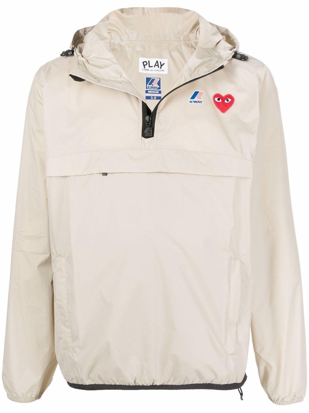 Giacca con cappuccio x K-Way in beige - unisex 