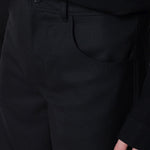 Pantaloni Gino con passanti per cintura in nero Sefr - uomo 