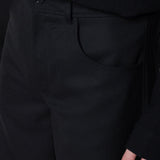 Pantaloni Gino con passanti per cintura in nero Sefr - uomo 