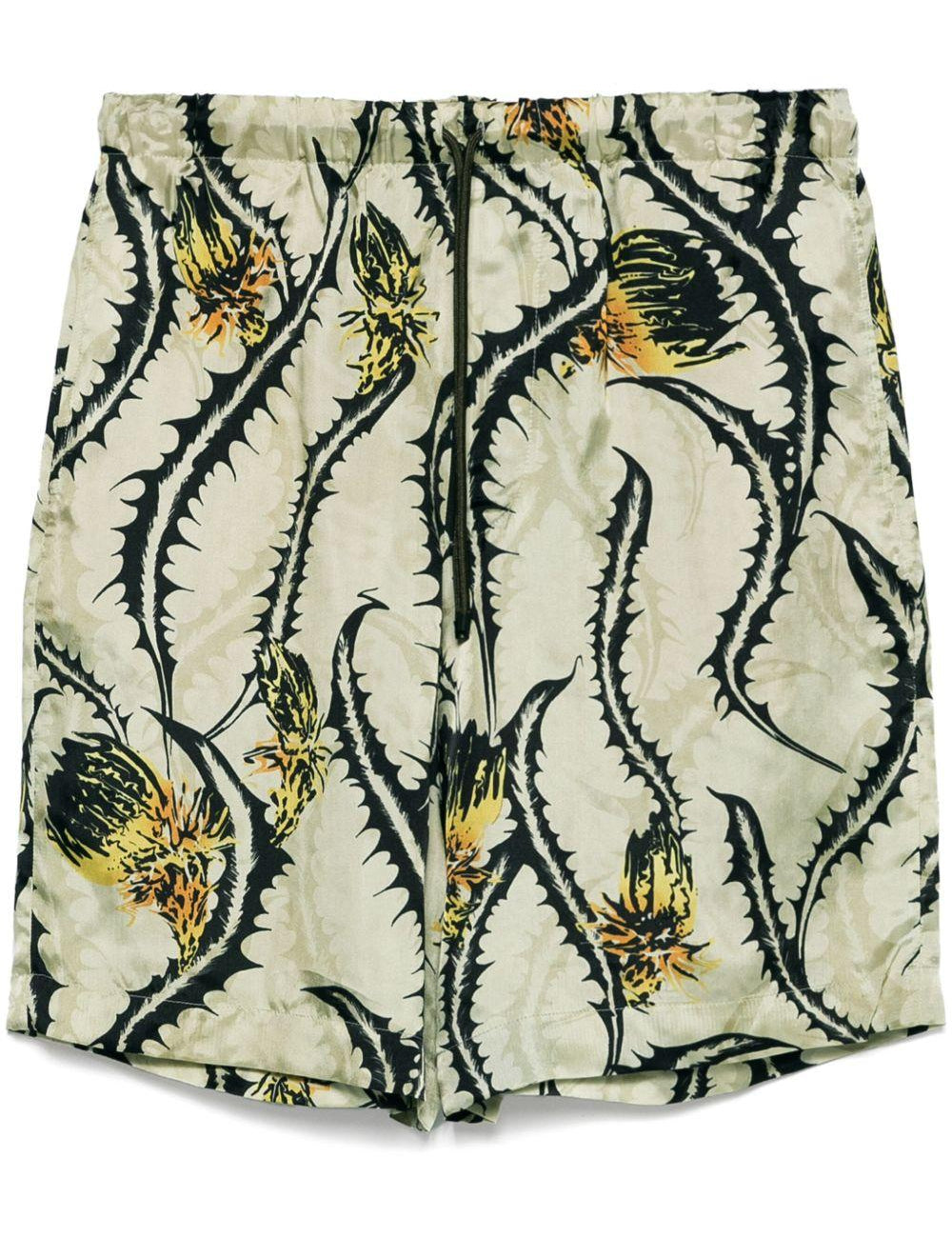 Short piperi con stampa cardo multicolore Dries van noten - uomo 
