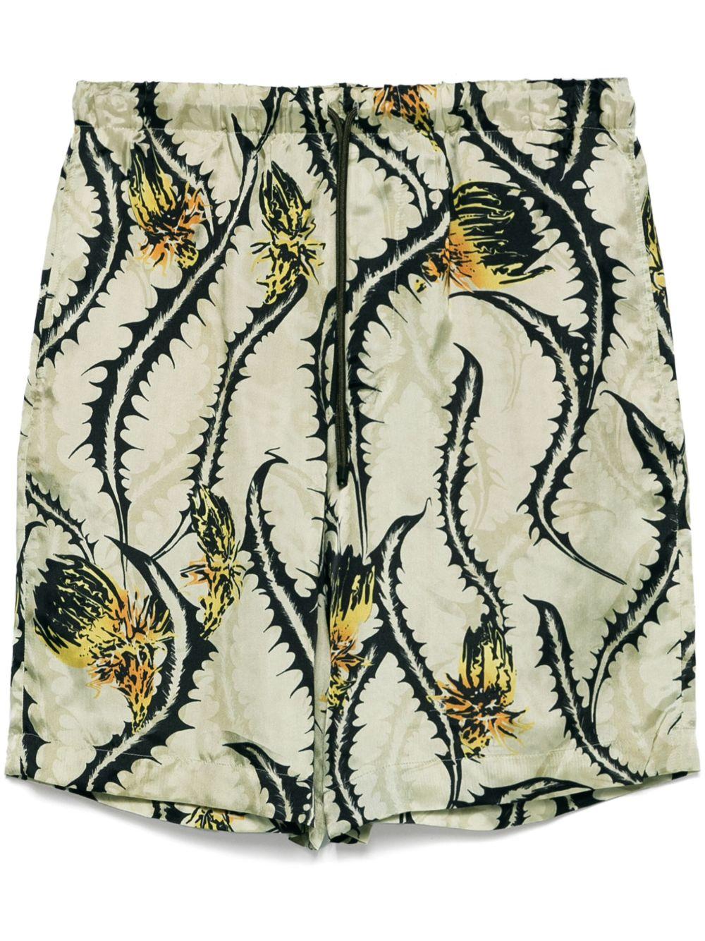 Short piperi con stampa cardo multicolore Dries van noten - uomo 