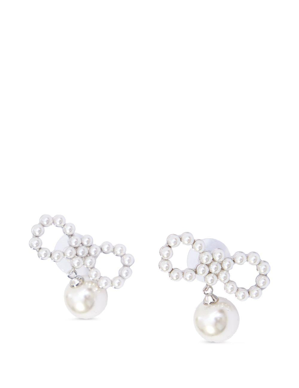 Orecchini con perle in argento Self-portrait - donna 