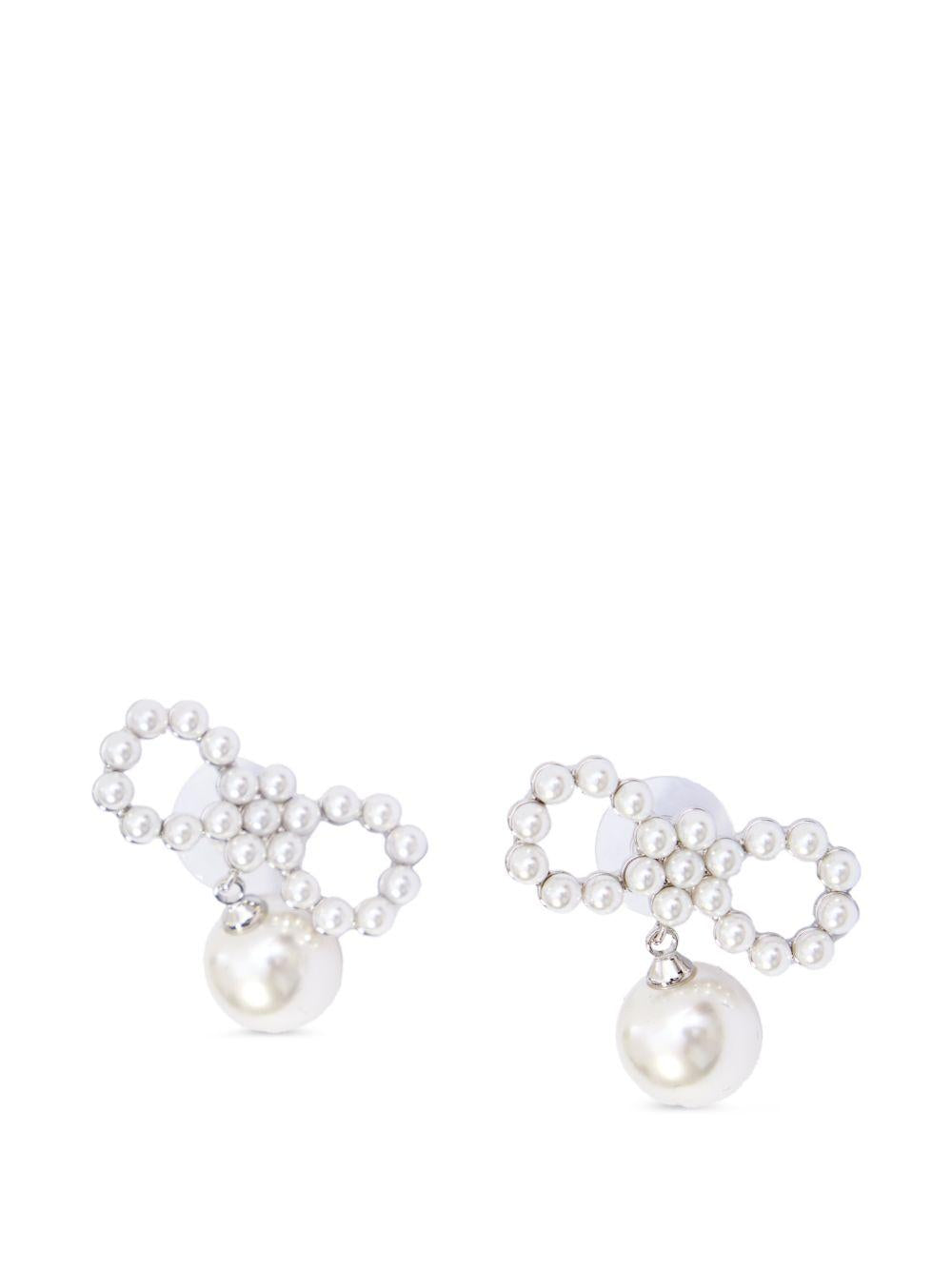 Orecchini con perle in argento Self-portrait - donna 
