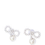 Orecchini con perle in argento Self-portrait - donna 