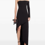Abito midi Infinity in nero Courrèges - donna 