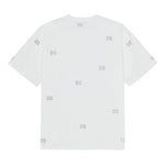 T-shirt con decorazioni di strass in bianco Ganni - donna 