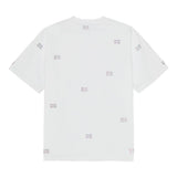T-shirt con decorazioni di strass in bianco Ganni - donna 