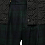 Pantaloni con pieghe frontali in blu e verde Briglia 1949 - uomo 