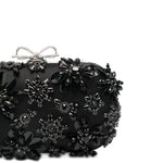 Clutch con decorazione in nero Self-Portrait - donna 