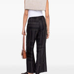 Pantaloni con stampa monogramma in nero - TOTEME  - donna 