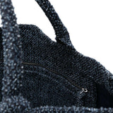 Borsa tote ricamo teddy in blu Ganni - donna 