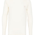 T-shirt a maniche lunghe a coste in beige Ranra - uomo 