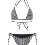 BIkini sabrina a quadri in bianco e nero Hunza G - donna 