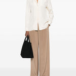 Camicia in cady di seta avion in avorio Maxmara - donna 