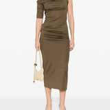 Abito con drapeggio la robe drapeado in verde Jacquemus - donna 