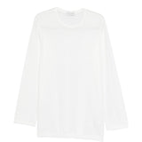T-shirt a maniche lunghe in bainco Yohji yamamoto - uomo 