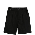 Pantaloncini con piega anteriore in nero Gr10k replicated - uomo 