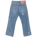 Jeans con effetto vissuto in blu Carne bollente - uomo 