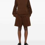 Felpa a manica lunga in marrone Entire studios - unisex 