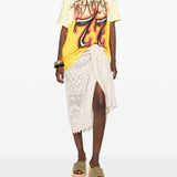 T-shirt con stampa in giallo The attico - donna 