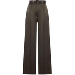 PANTALONI A GAMBA AMPIA CON CINTURA in verde oliva Zimmermann - donna 