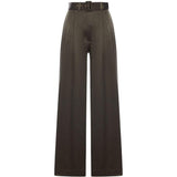 PANTALONI A GAMBA AMPIA CON CINTURA in verde oliva Zimmermann - donna 
