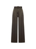 WIDE-LEG PANTS WITH BELT in olive green Zimmermann - women