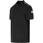 Polo con logo in nero Moncler - uomo 