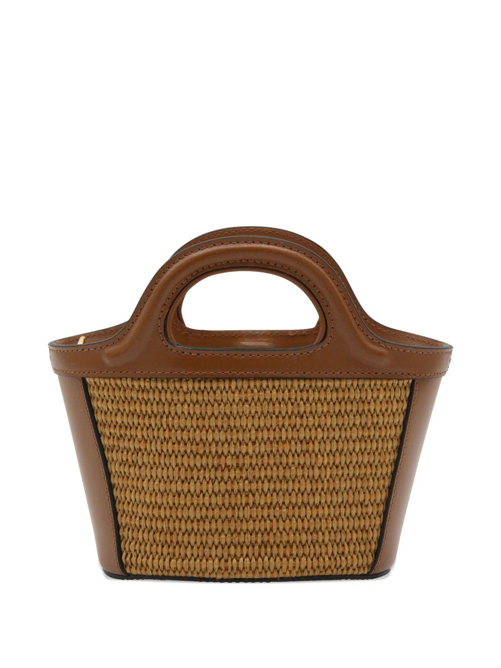 Borsa tropicalia con ricamo 