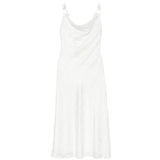 Abito a fiori jacquard in bianco Rotate - donna 